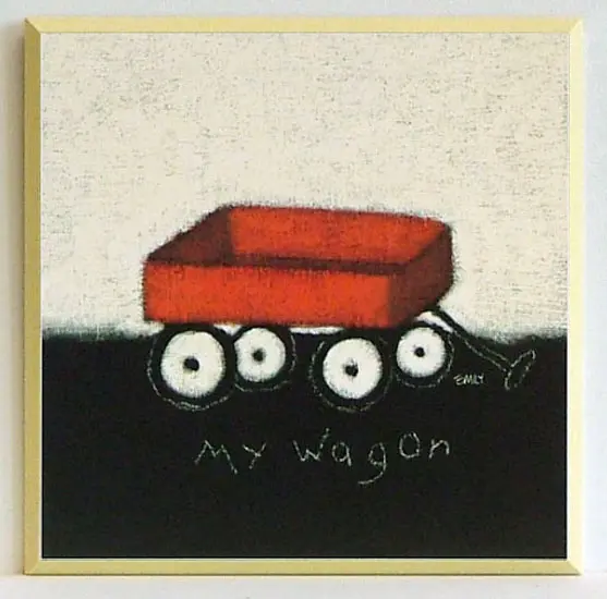 Obraz Rysunkowy wózek 25x25 cm