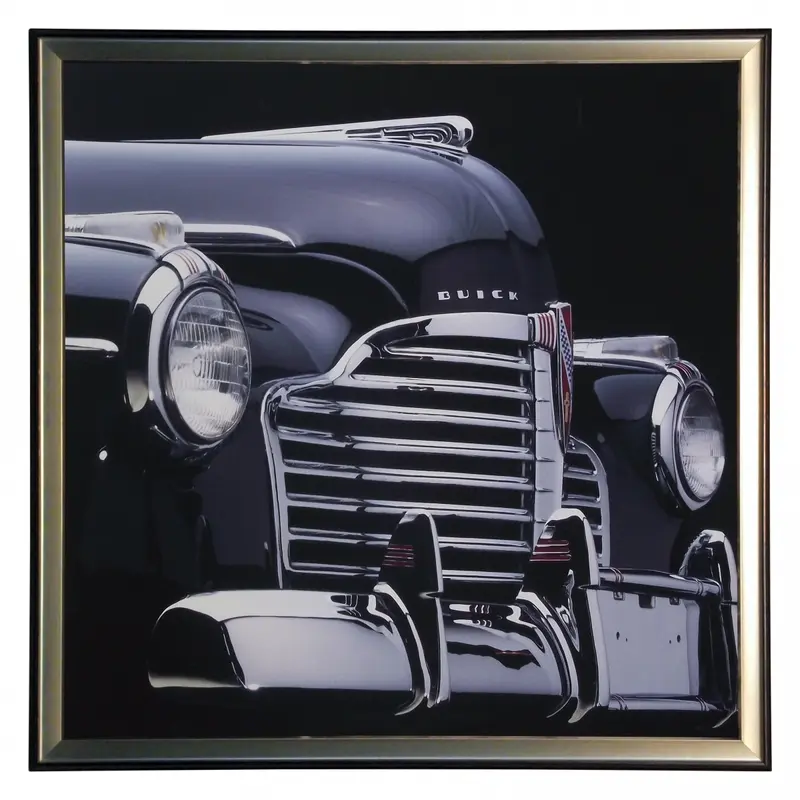 Obraz Samochód, grill, Buick Super, grill, 1941r. 70x70 cm w ramie drewnianej