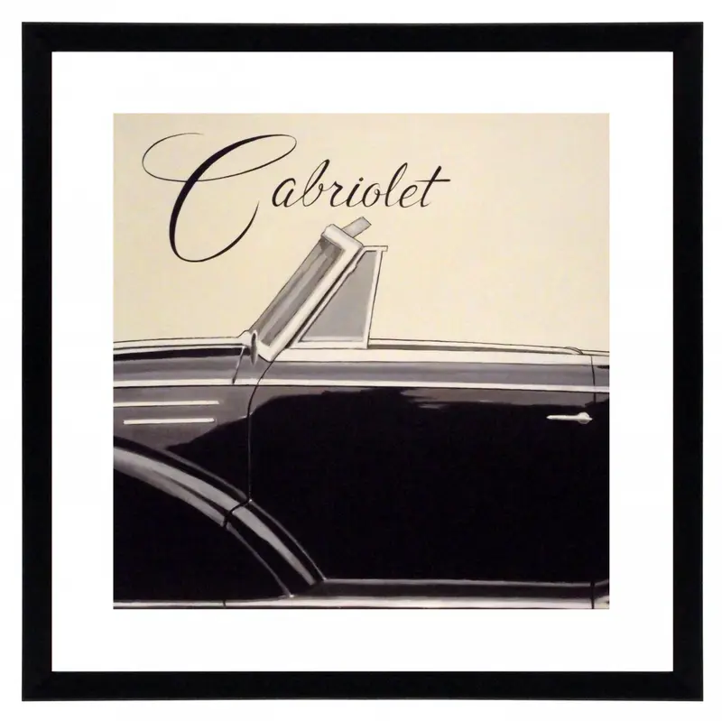 Obraz Samochód retro, Cabriolet w ramie 60x60 cm
