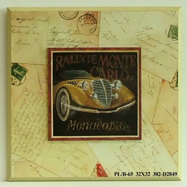 Obraz Samochód Retro Monaco, 1928 32x32 cm