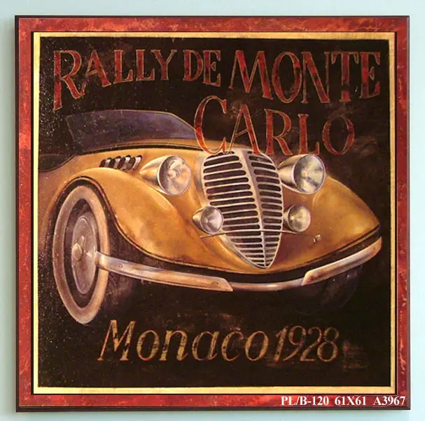 Obraz Samochód Retro Monaco, 1928 61x61 cm