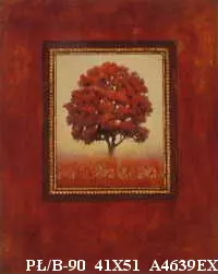 Obraz Samotne drzewo w jesiennych barwach 41x51 cm