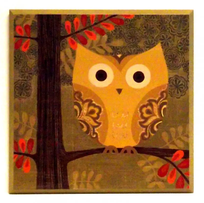 Obraz Sowa w ornamenty 31x31 cm