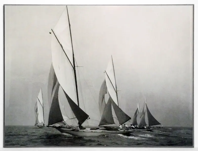 Obraz Stara fotografia, żaglówki 81x61 cm