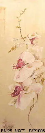 Obraz Storczyk na beżowym tle 26x71 cm