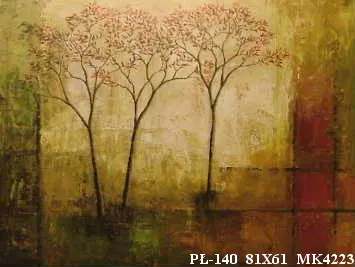 Obraz Stylizowane drzewa w wodzie 81x61 cm