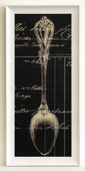Obraz Stylowe sztućce, łyżka 21x50 cm