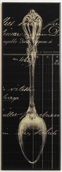 Obraz Stylowe sztućce, łyżka 22x51 cm