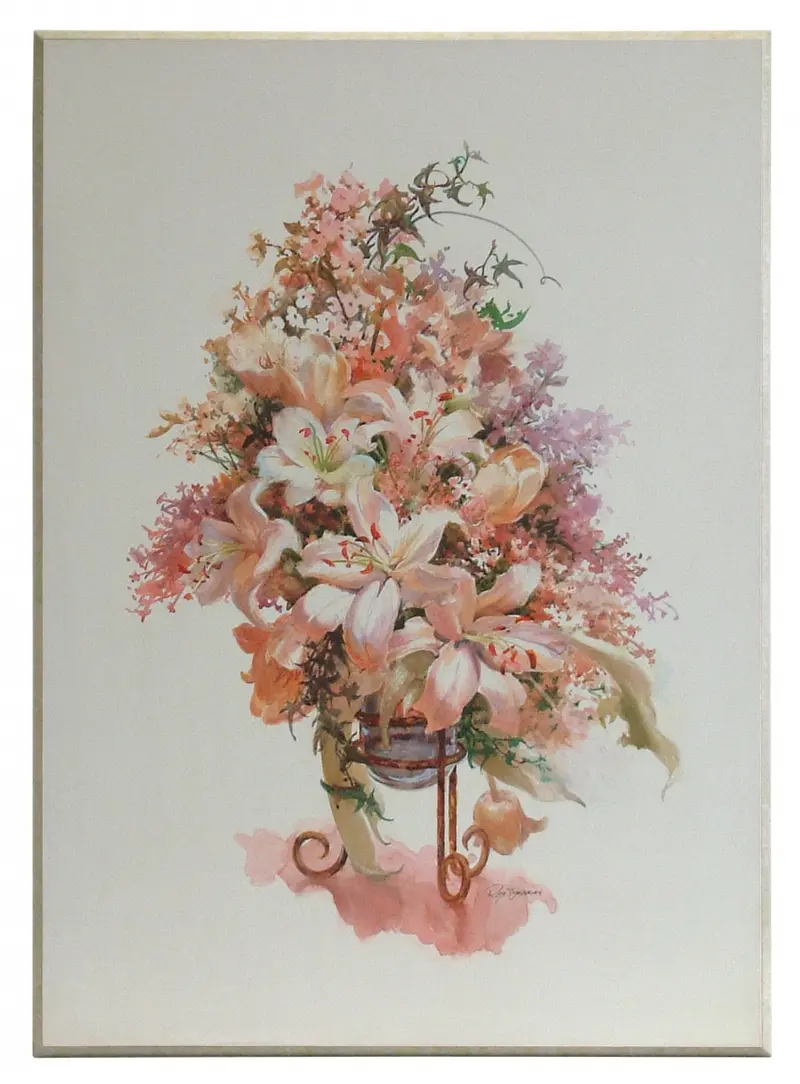 Obraz Subtelny bukiet kwiatów na płycie 51x71 cm