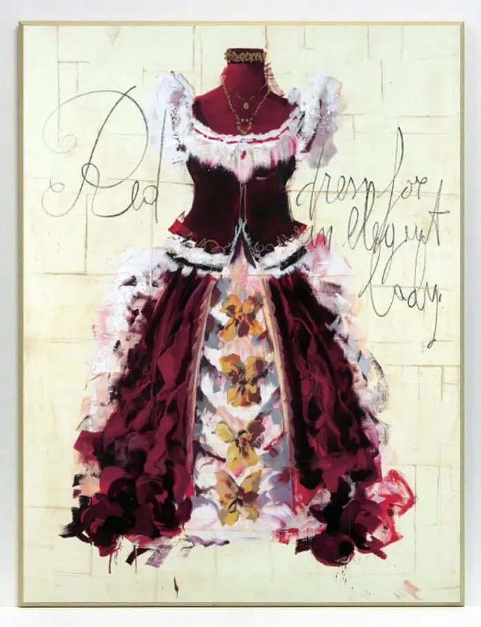 Obraz Suknia balowa 61x81 cm