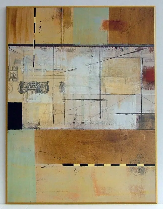 Obraz Szkic architektoniczny na abstrakcji 61x81 cm