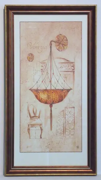 Obraz Szkice, wenecki lampion 30x60 cm