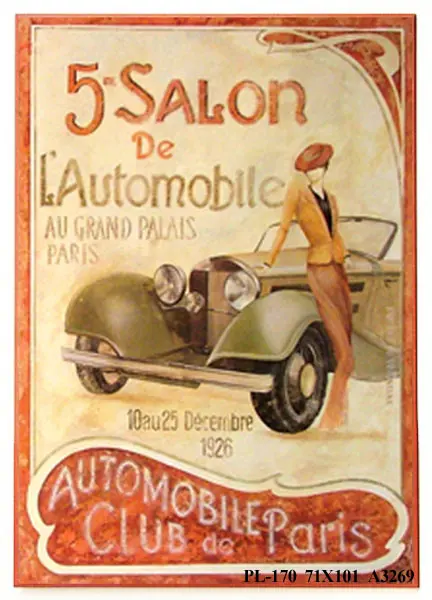 Obraz Szyld 5. Salon De L'Automobile 71x101 cm