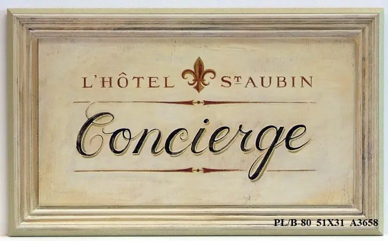 Obraz Szyld hotelowy, dozorca, concierge 51x31 cm