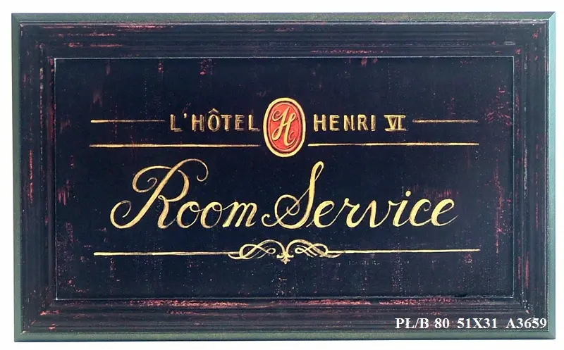 Obraz Szyld hotelowy, obsługa, room service 51x31 cm
