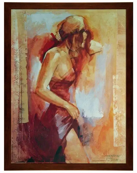 Obraz T. Chekirov, 'Tamara' - kolorowy akt kobiety 60x80 cm