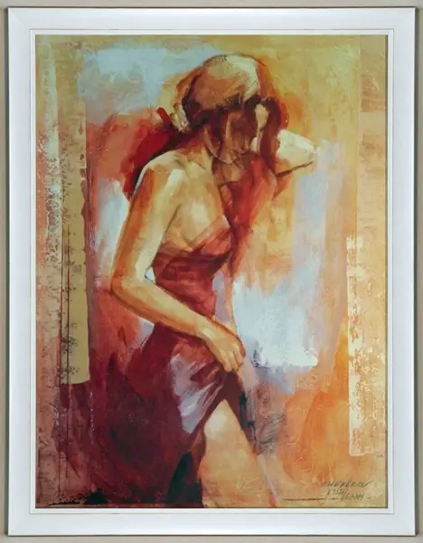 Obraz T. Chekirov, 'Tamara' - kolorowy akt kobiety 60x80 cm
