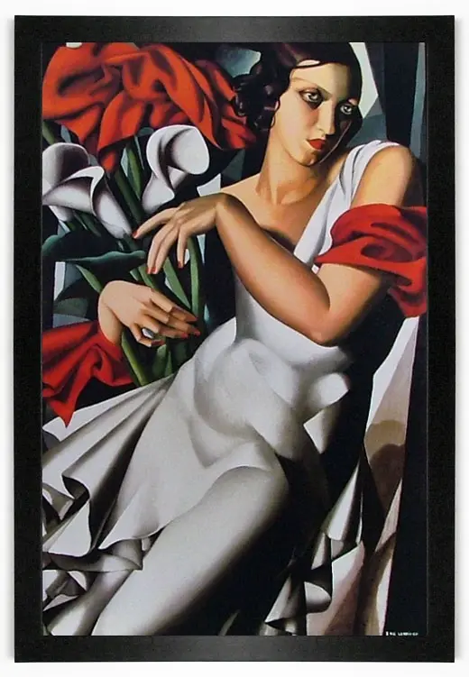 Obraz Tamara de Lempicka, 'Portret Madame Ira P.' w ramie, bez szyby 65x100 cm