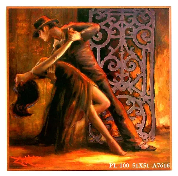Obraz Tańcząca para 51x51 cm