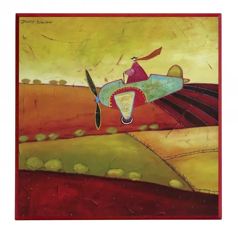 Obraz Tęczowe pola 51x51 cm