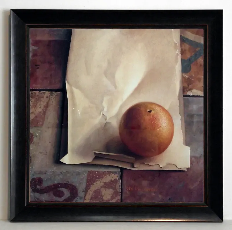 Obraz Terakotowa kompozycja, pomarańcza 40x40 cm