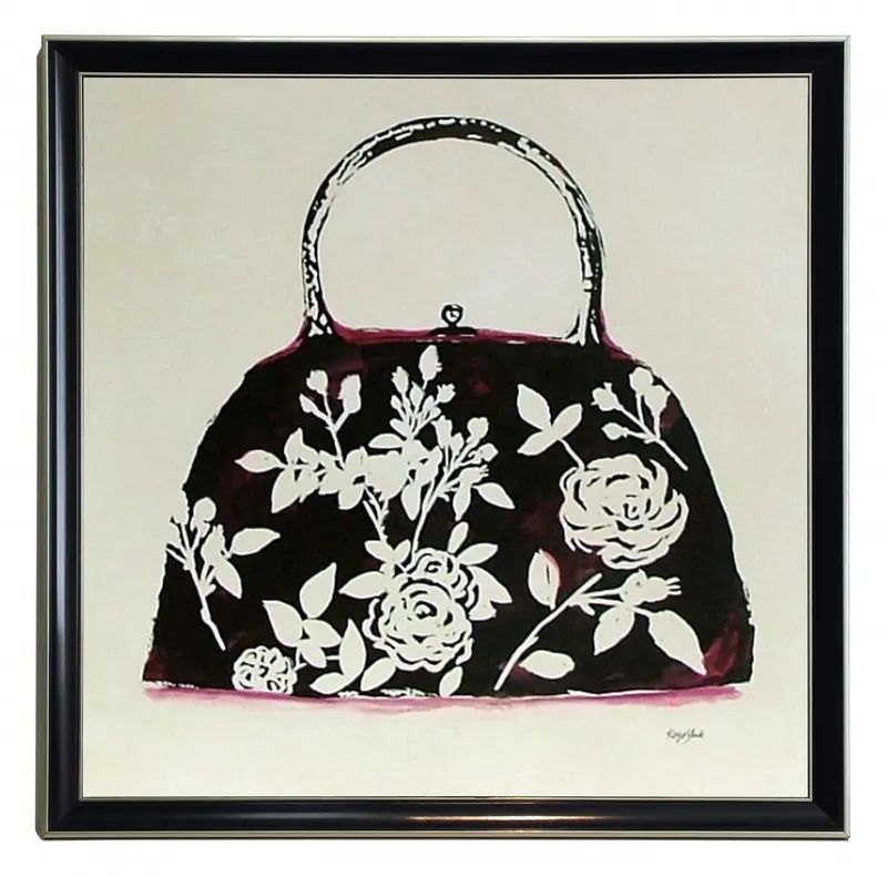 Obraz Torebka w kwiaty w ramie 50x50 cm