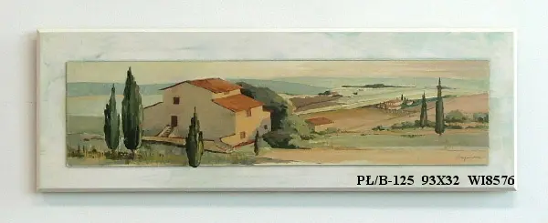 Obraz Toskańska wioska 93x32 cm