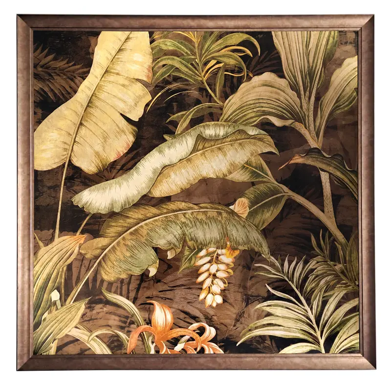Obraz Tropikalna dżungla II w ramie 90x90 cm