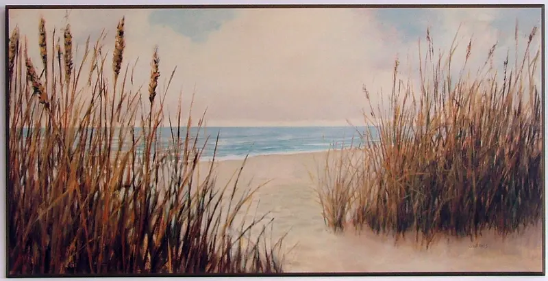 Obraz Trzciny na tle morza 101x51 cm
