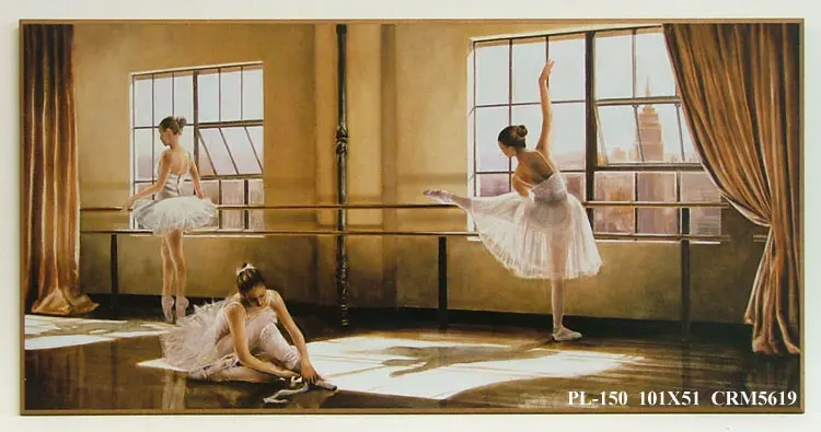 Obraz Trzy ćwiczące baletnice 101x51 cm