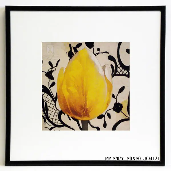 Obraz Tulipan na ornamencie 50x50 cm