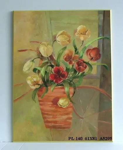 Obraz Tulipany w donicy 61x81 cm