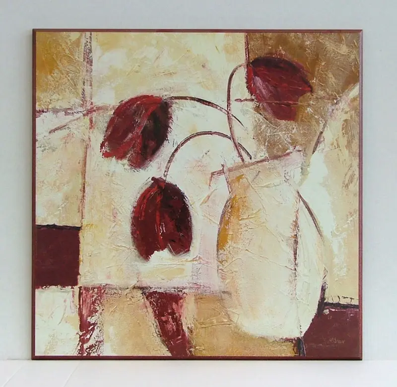 Obraz Tulipany w wazonie , format 62x62 cm