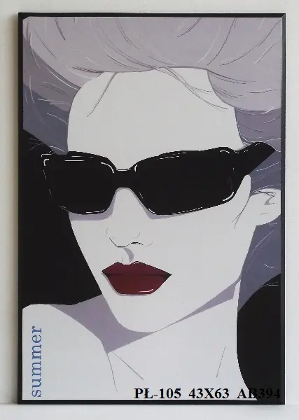 Obraz Twarz dziewczyny w okularach 43x63 cm