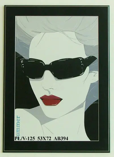 Obraz Twarz dziewczyny w okularach 53x72 cm
