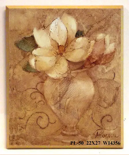 Obraz W wazonie, biała magnolia 22x27 cm