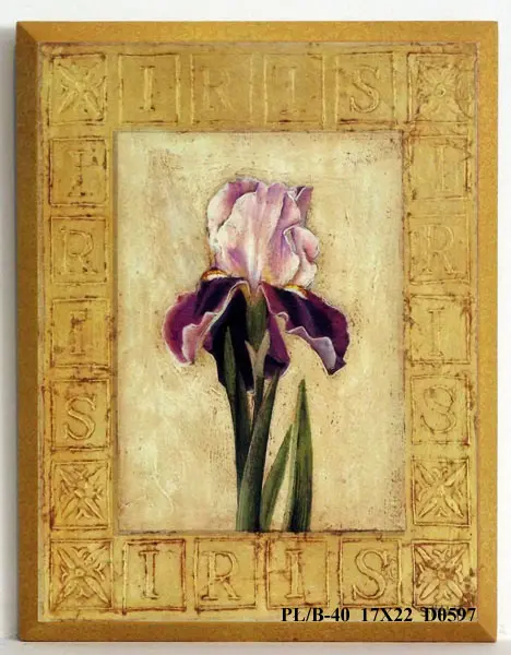 Obraz W złotej oprawie, irys 17x22 cm