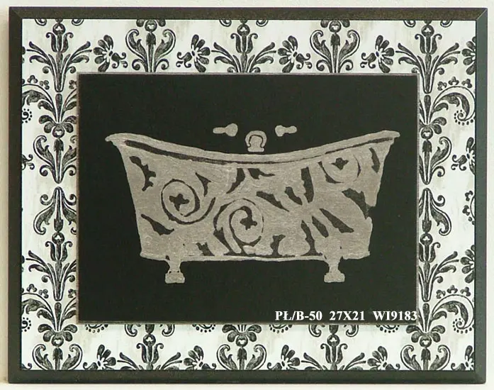 Obraz Wanna w ornamenty 27x21 cm