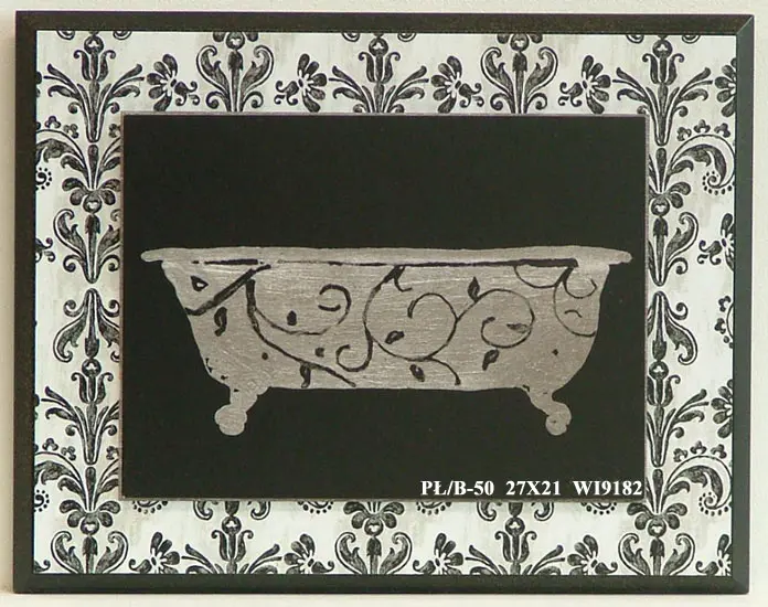 Obraz Wanna w ornamenty 27x21 cm