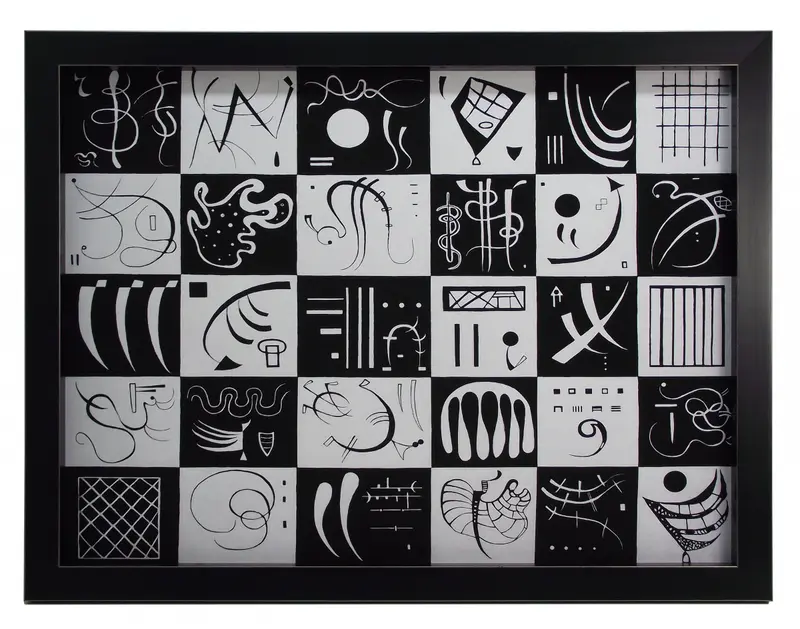 Obraz Wassily Kandinsky, 'Trente' w ramie 80x60 cm