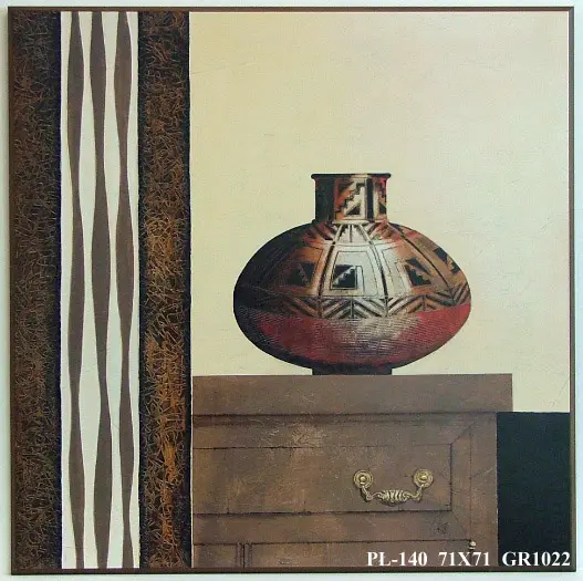 Obraz Waza na komodzie 71x71 cm