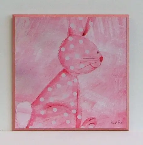 Obraz Wesoły zajączek 31x31 cm