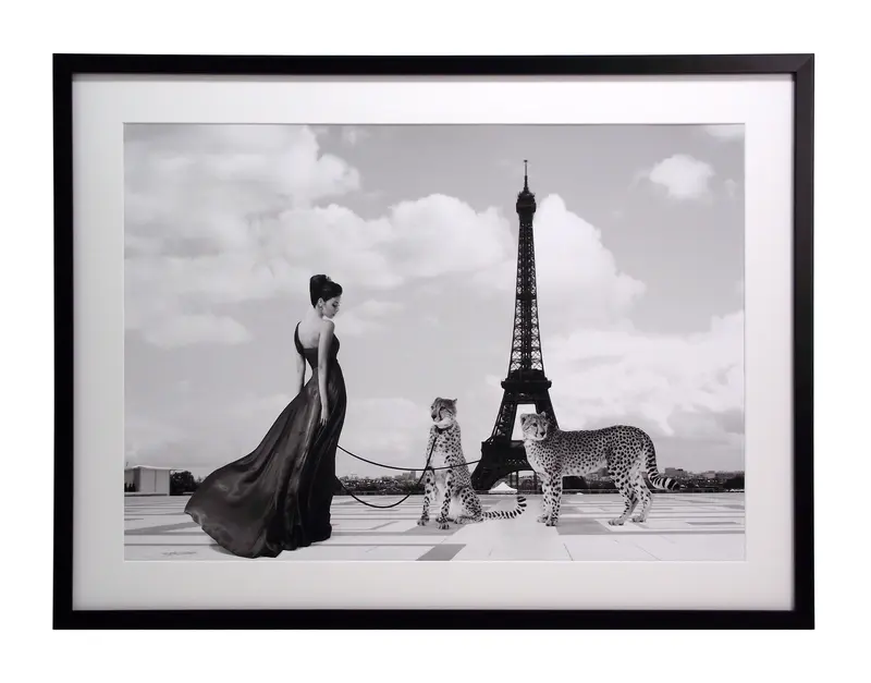 Obraz Widok z Trocadéro w ramie 60x80 cm