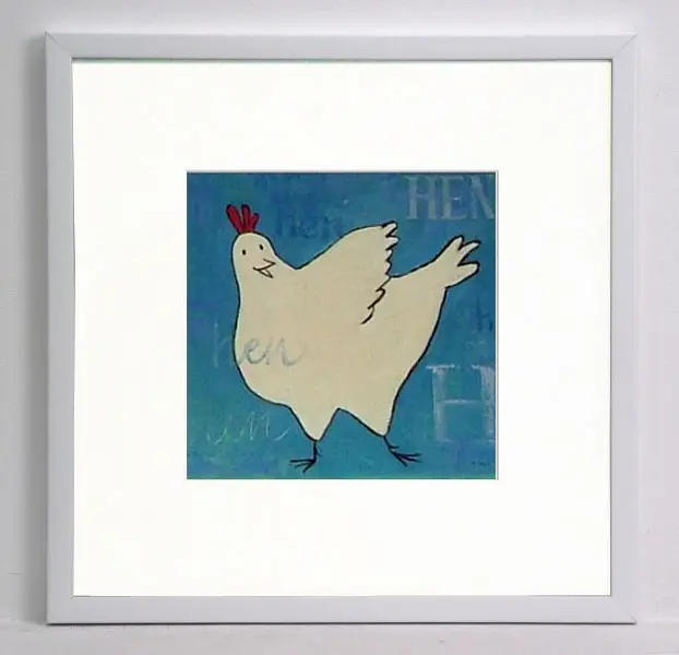 Obraz Wiejskie zwierzątka, kura 30x30 cm