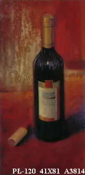 Obraz Wino, butelka 41x81 cm