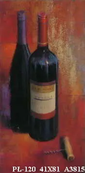 Obraz Wino, butelki 41x81 cm