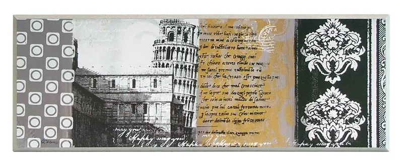 Obraz Włoska architektura z ornamentami 71x26 cm