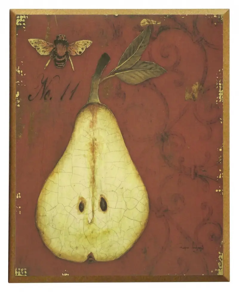 Obraz Wspomnienie, gruszka na płycie 26x31 cm