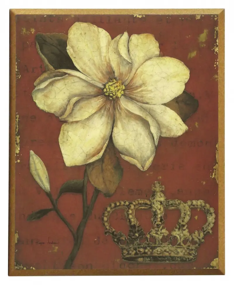 Obraz Wspomnienie, magnolia na płycie 26x31 cm