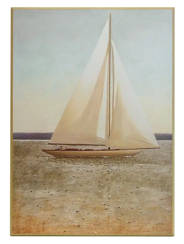 Obraz Żaglówka na jeziorze na płycie 51x71 cm